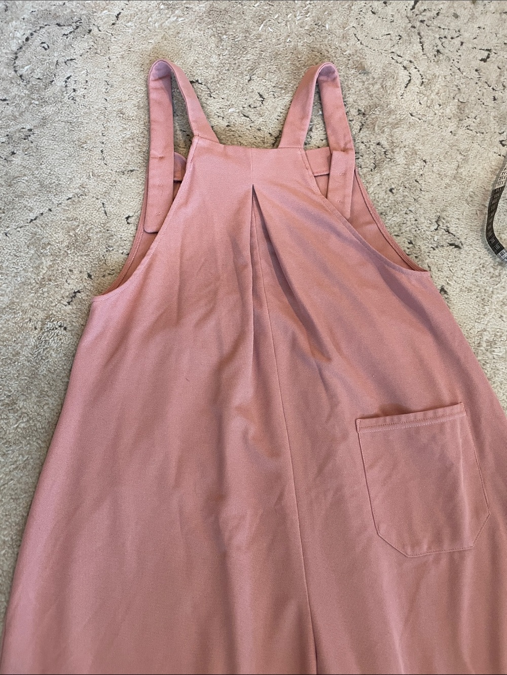 Women's Pink Wide-Leg Overalls Jumpsuit - Picture 14 of 14